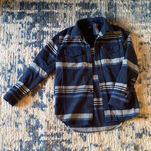 GAP Kids Blue and White Checkered Shirt